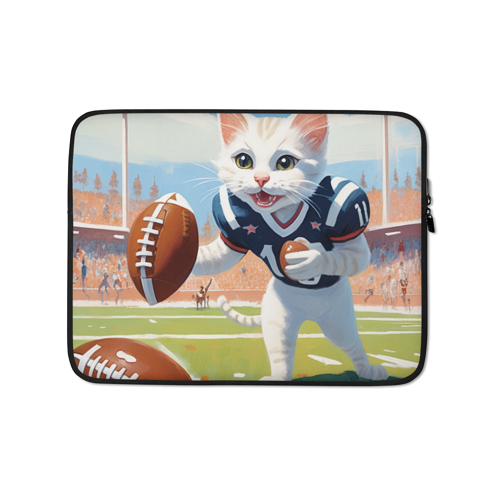 PugMug Custom White Companion Cat Laptop Sleeve