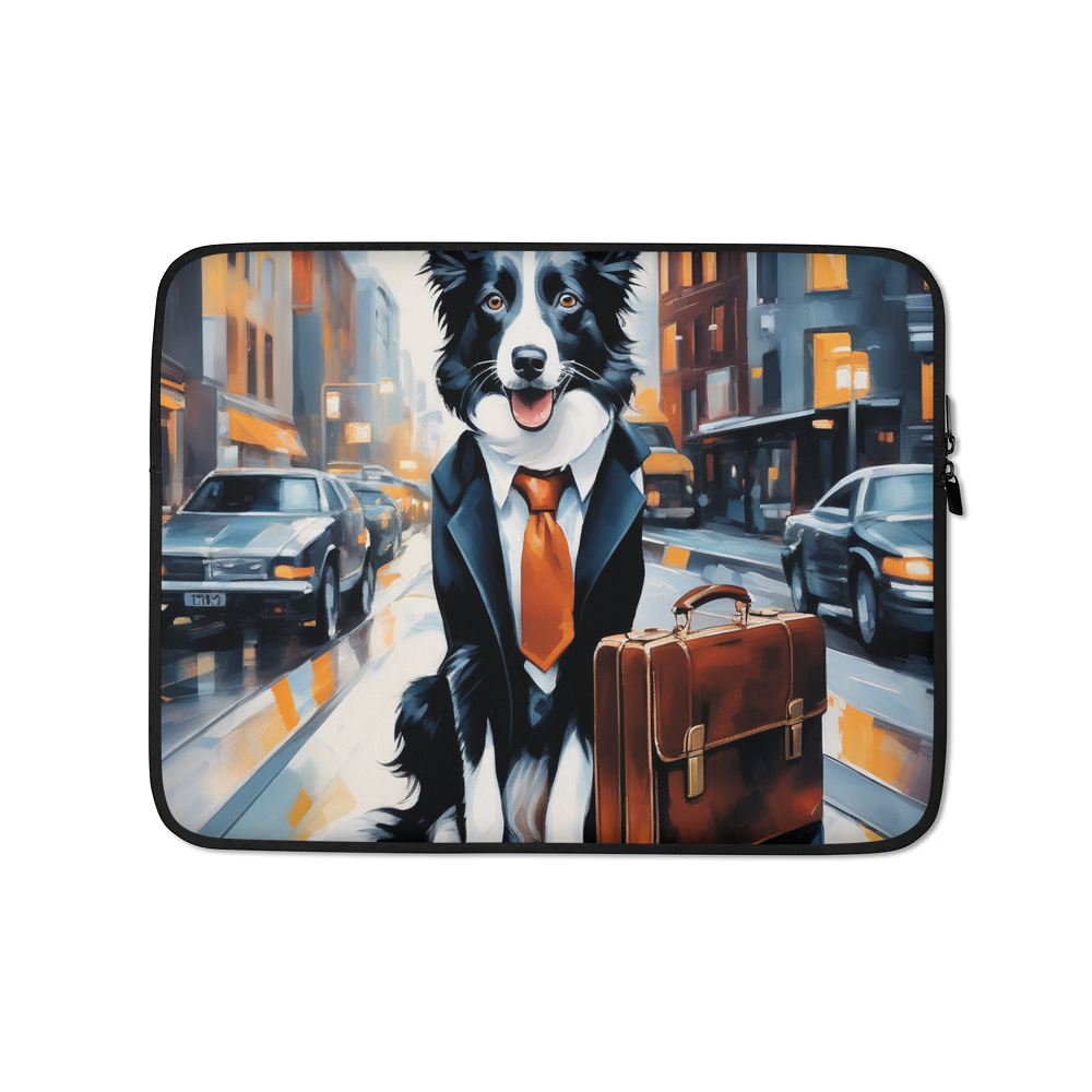 PugMug Custom Border Collie Laptop Sleeve