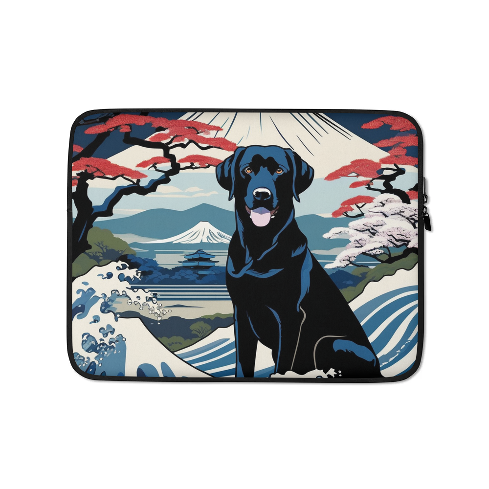 PugMug Custom Black Labrador Retriever Laptop Sleeve