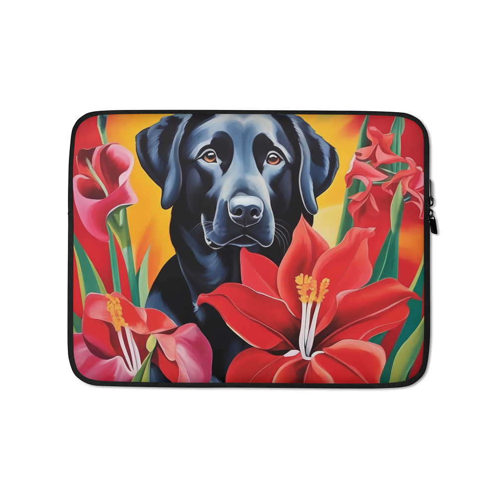 PugMug Custom Black Labrador Retriever Laptop Sleeve