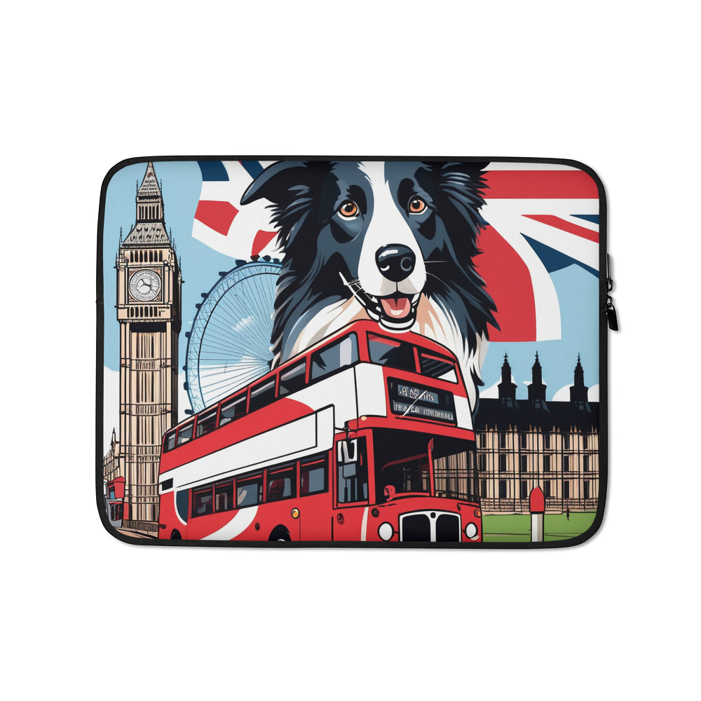 PugMug Custom Border Collie Laptop Sleeve