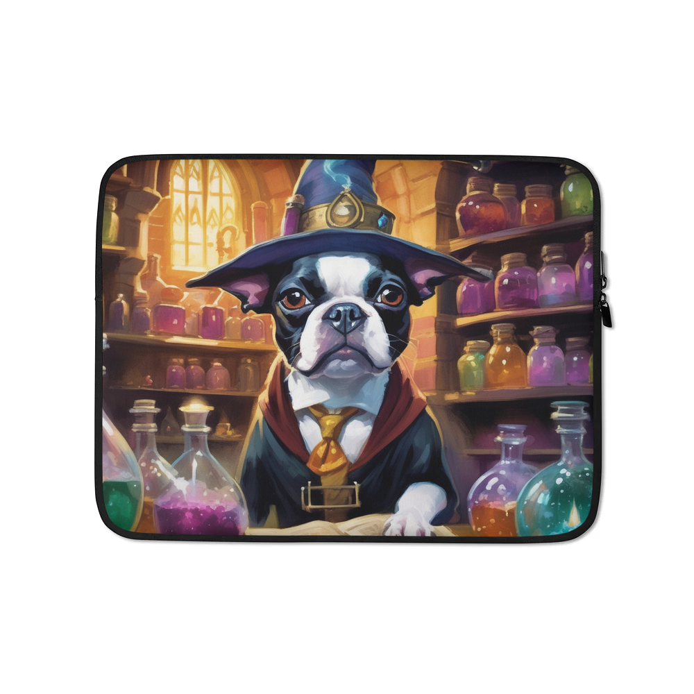 PugMug Custom Boston Terrier Laptop Sleeve