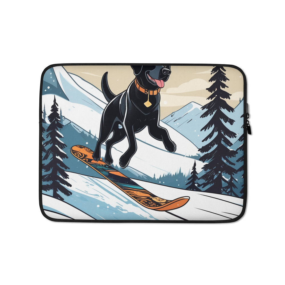 PugMug Custom Black Labrador Retriever Laptop Sleeve