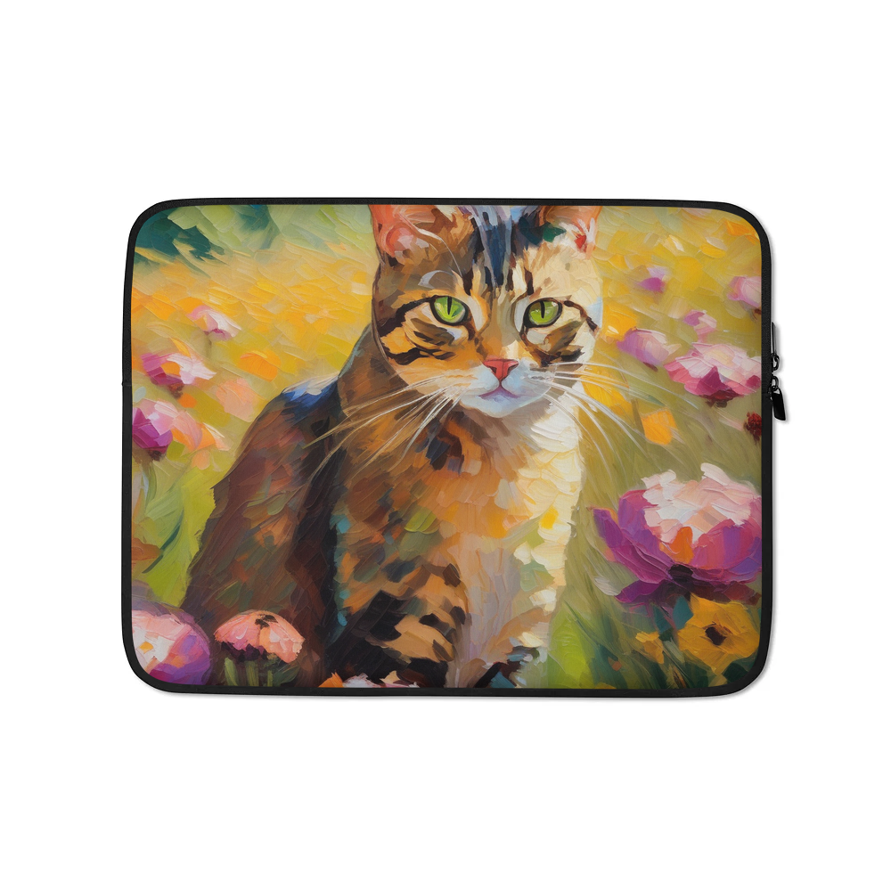 PugMug Custom Tabby Exotic Cat Laptop Sleeve