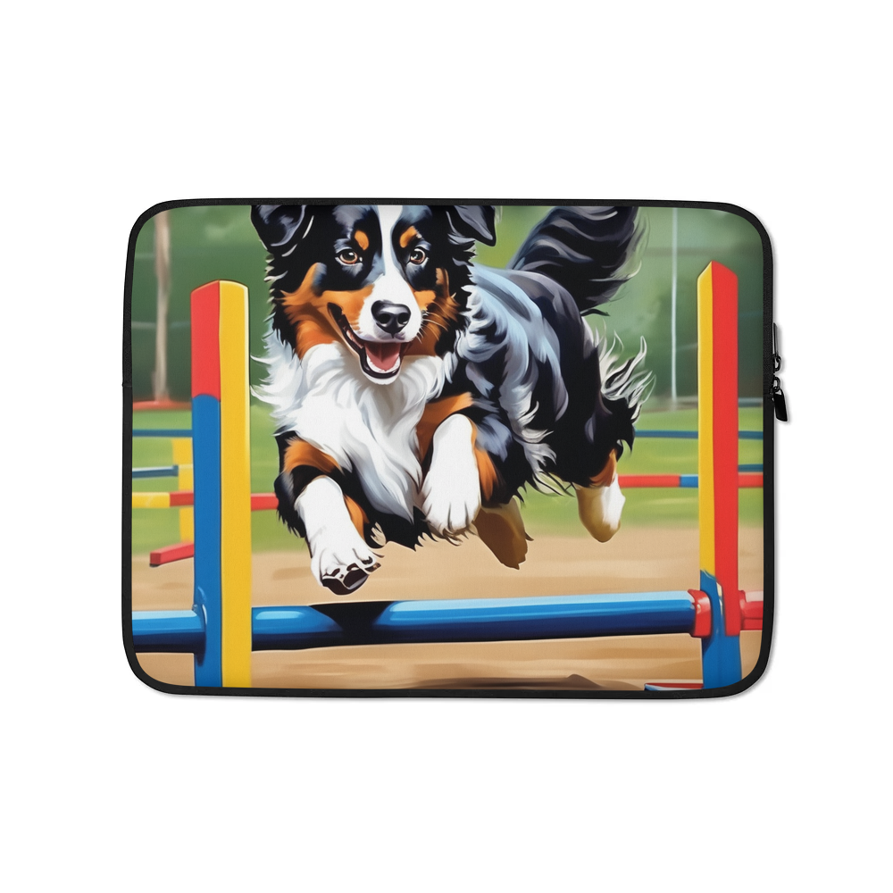 PugMug Custom Miniature American Shepherd Laptop Sleeve