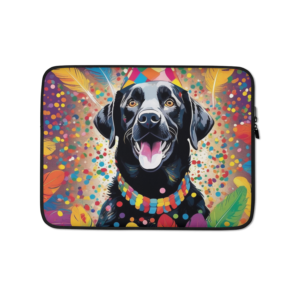 PugMug Custom Black Labrador Retriever Laptop Sleeve