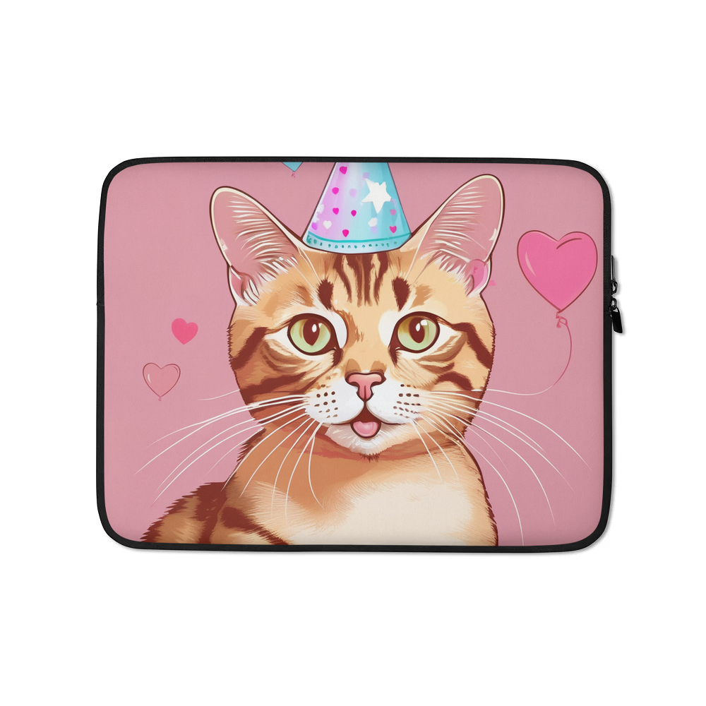 PugMug Custom Tabby Exotic Cat Laptop Sleeve