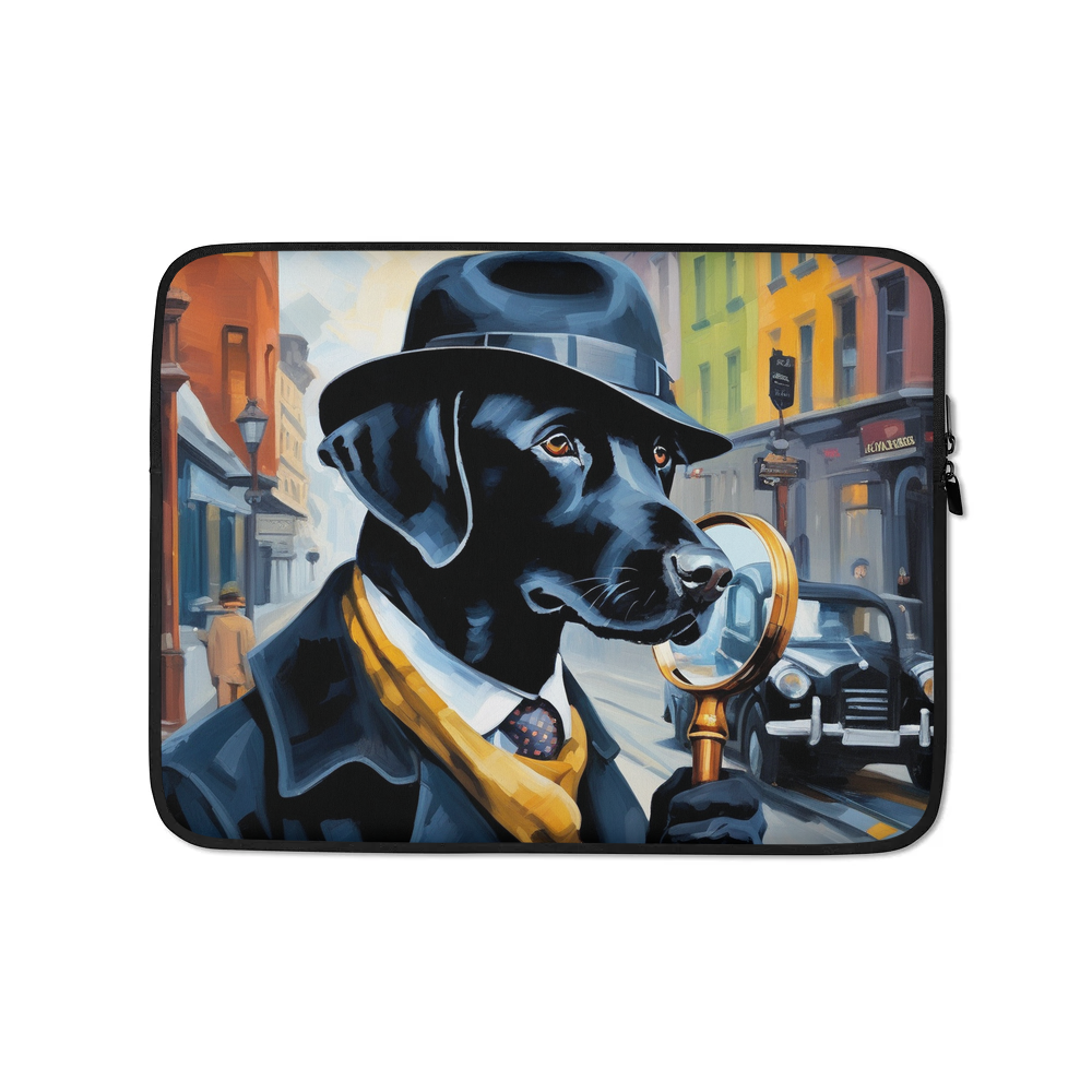 PugMug Custom Black Labrador Retriever Laptop Sleeve