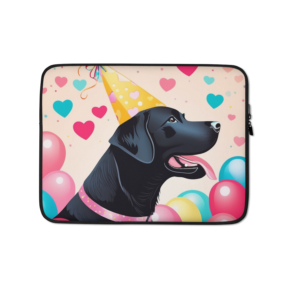 PugMug Custom Black Labrador Retriever Laptop Sleeve