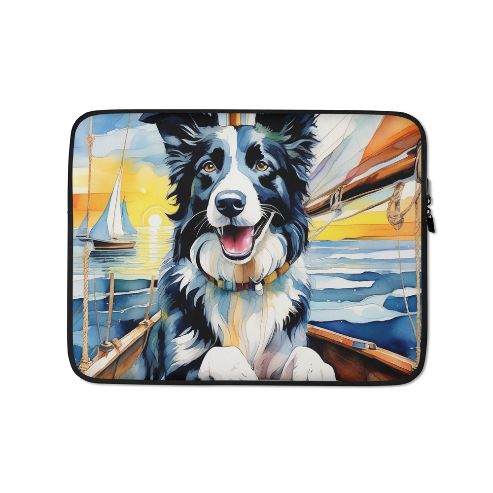 PugMug Custom Border Collie Laptop Sleeve