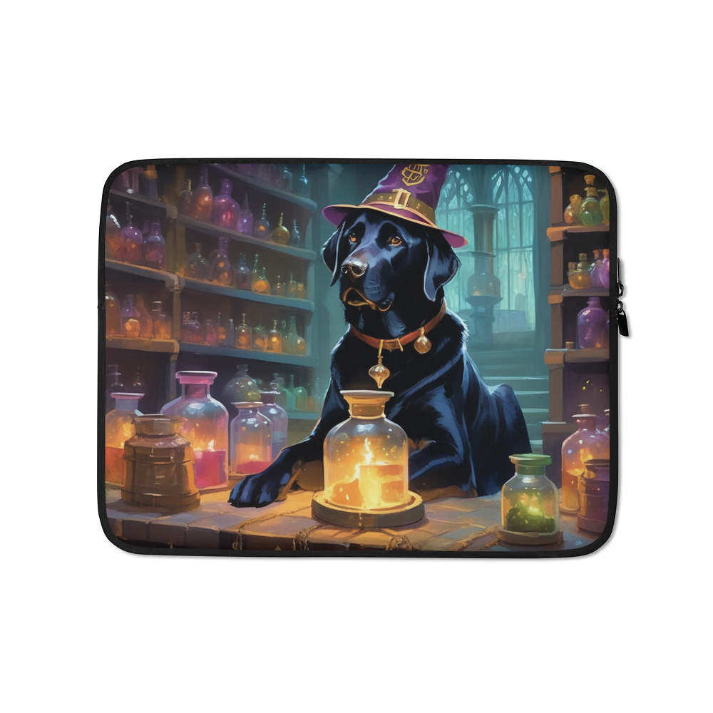 PugMug Custom Black Labrador Retriever Laptop Sleeve