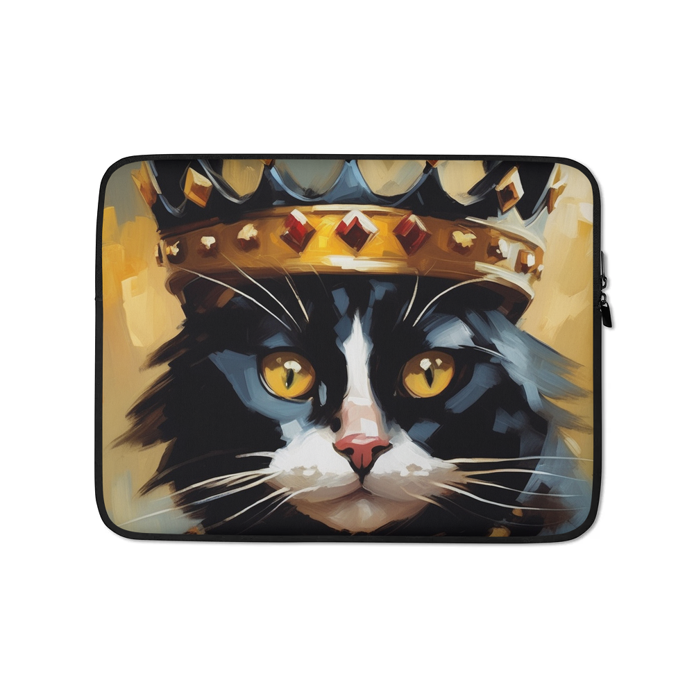 PugMug Custom Black Companion Cat Laptop Sleeve