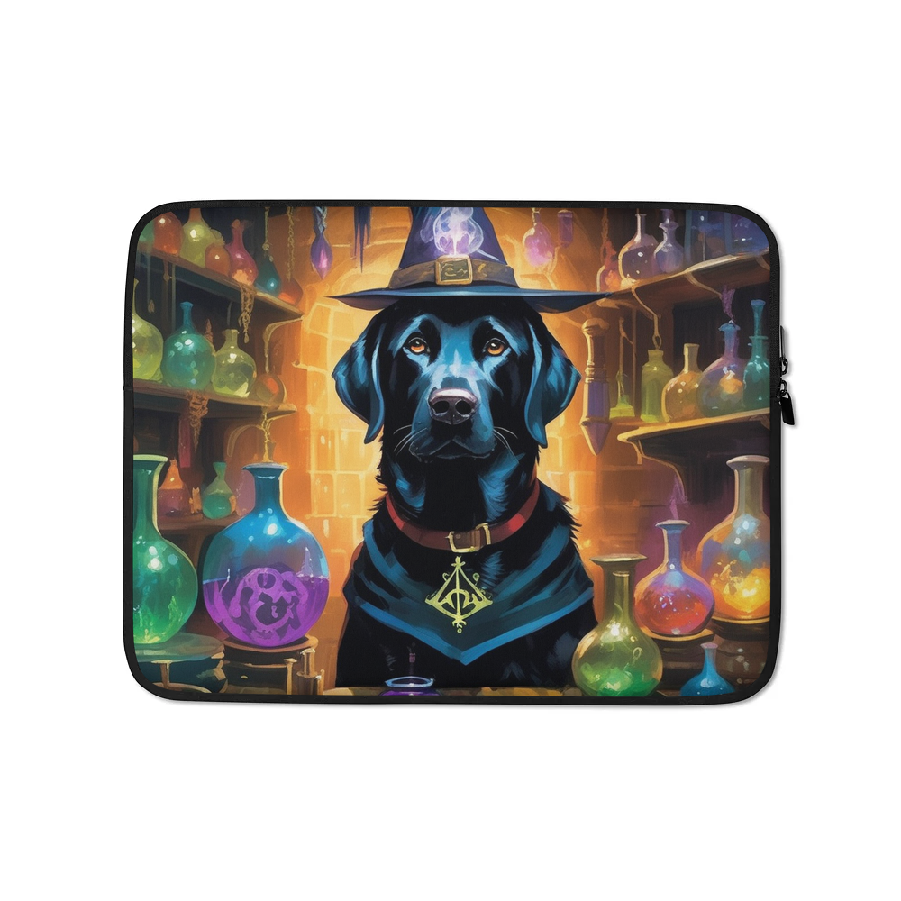 PugMug Custom Black Labrador Retriever Laptop Sleeve
