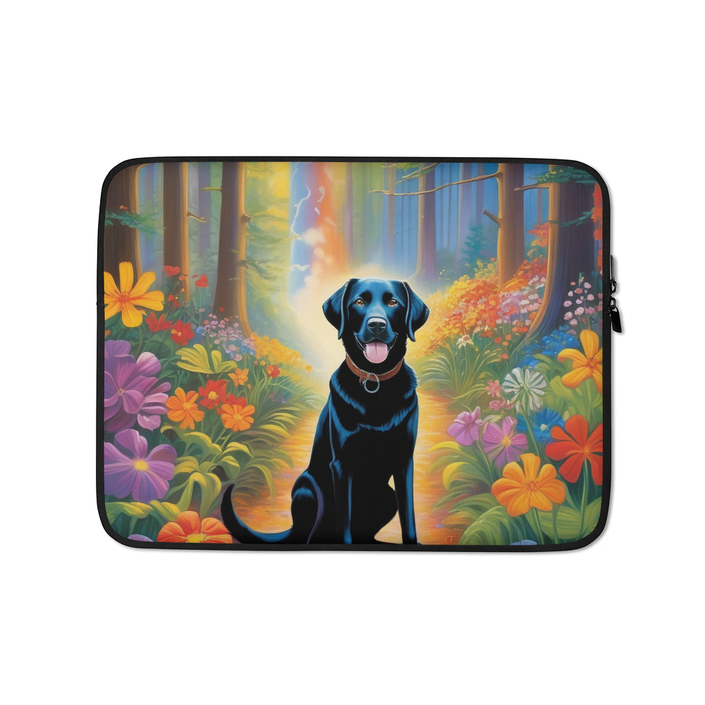 PugMug Custom Black Labrador Retriever Laptop Sleeve