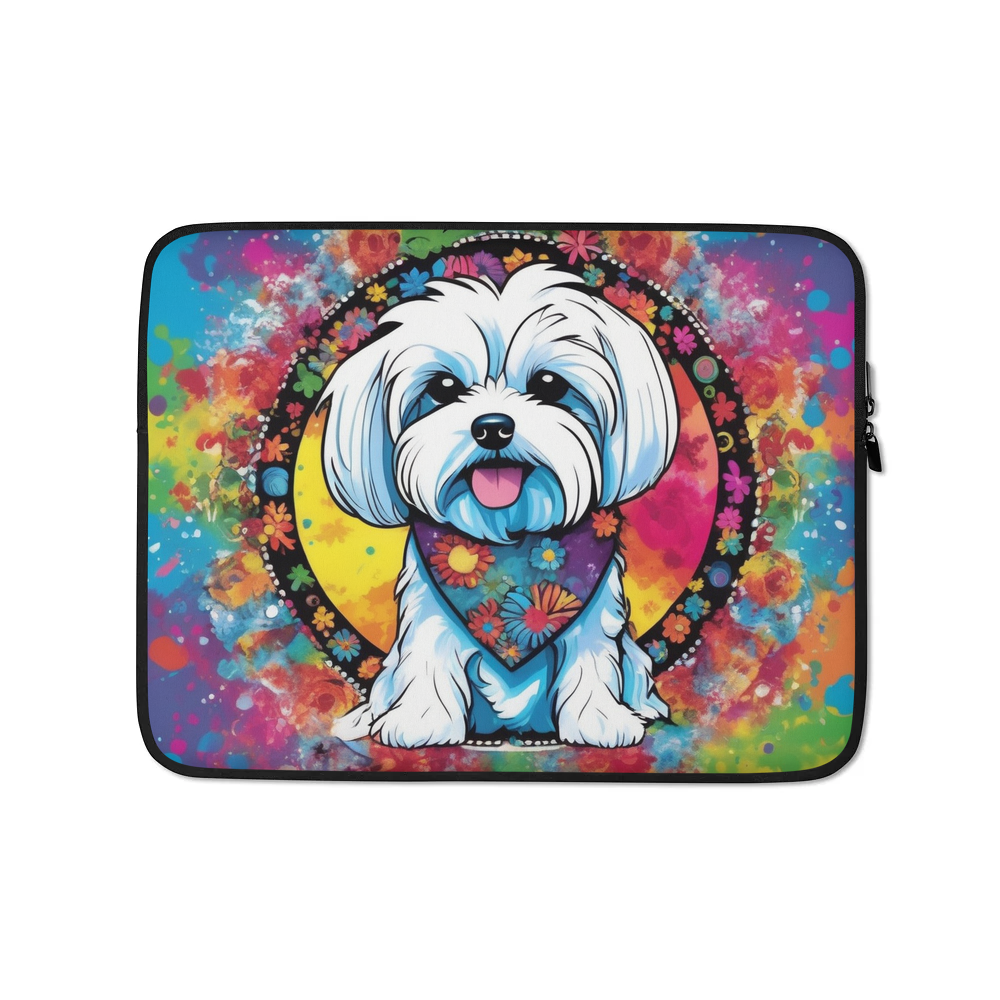 PugMug Custom Maltese Dog Laptop Sleeve