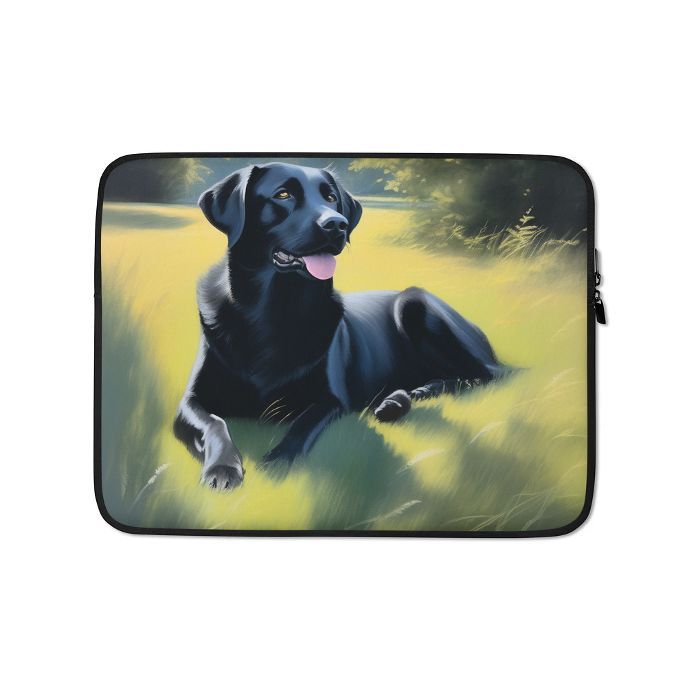PugMug Custom Black Labrador Retriever Laptop Sleeve