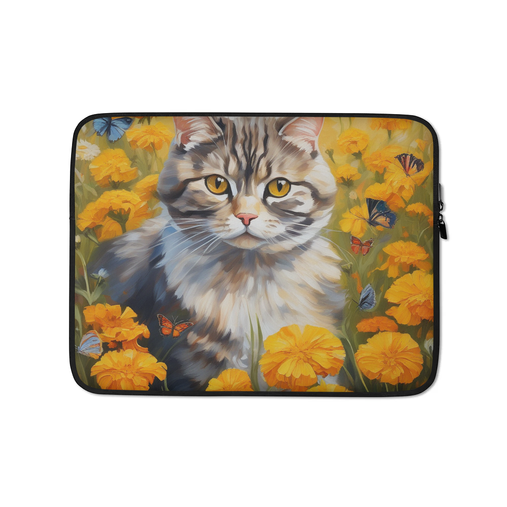 PugMug Custom Tabby Scottish Fold Cat Laptop Sleeve