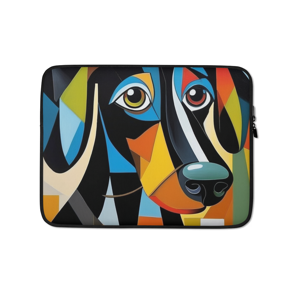 PugMug Custom Black Dachshund Laptop Sleeve