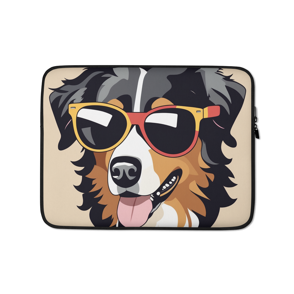 PugMug Custom Miniature American Shepherd Laptop Sleeve