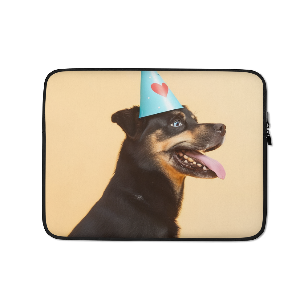 PugMug Custom Blue Laptop Sleeve