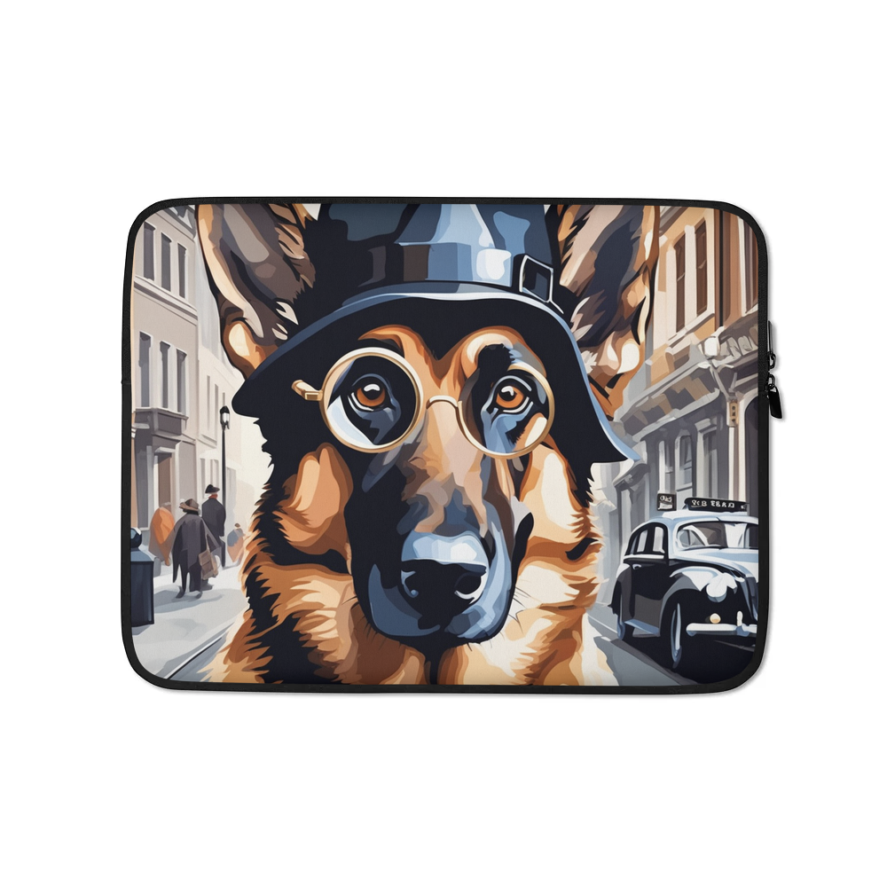 PugMug Custom German Shepherd Dog Laptop Sleeve