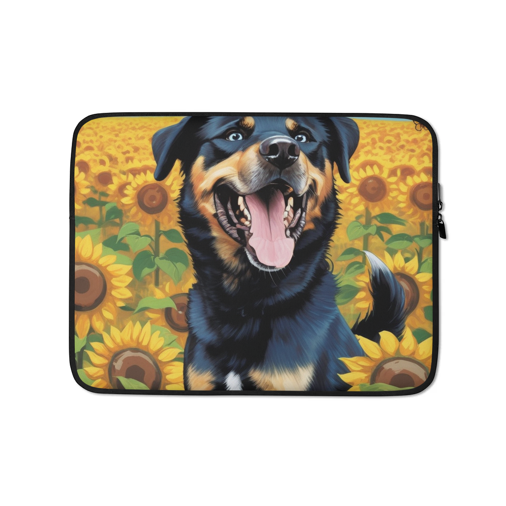 PugMug Custom Blue Laptop Sleeve