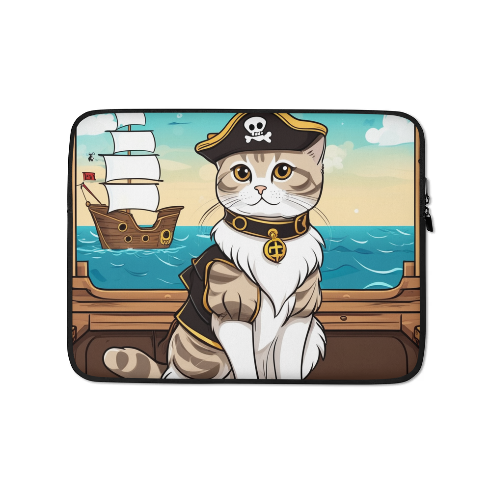 PugMug Custom Tabby Scottish Fold Cat Laptop Sleeve