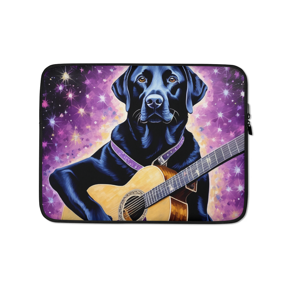 PugMug Custom Black Labrador Retriever Laptop Sleeve