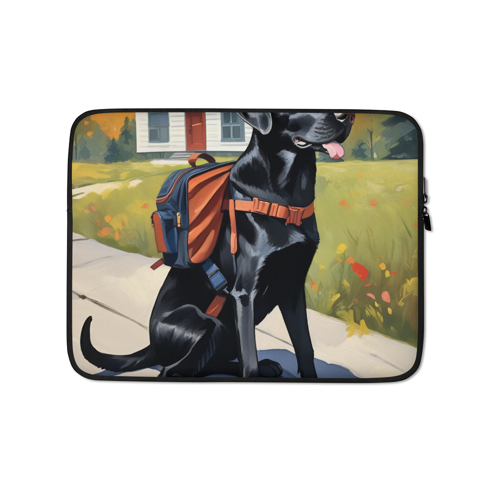 PugMug Custom Black Labrador Retriever Laptop Sleeve