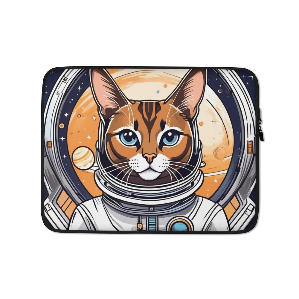 PugMug Custom Tabby Abyssinian Cat Laptop Sleeve