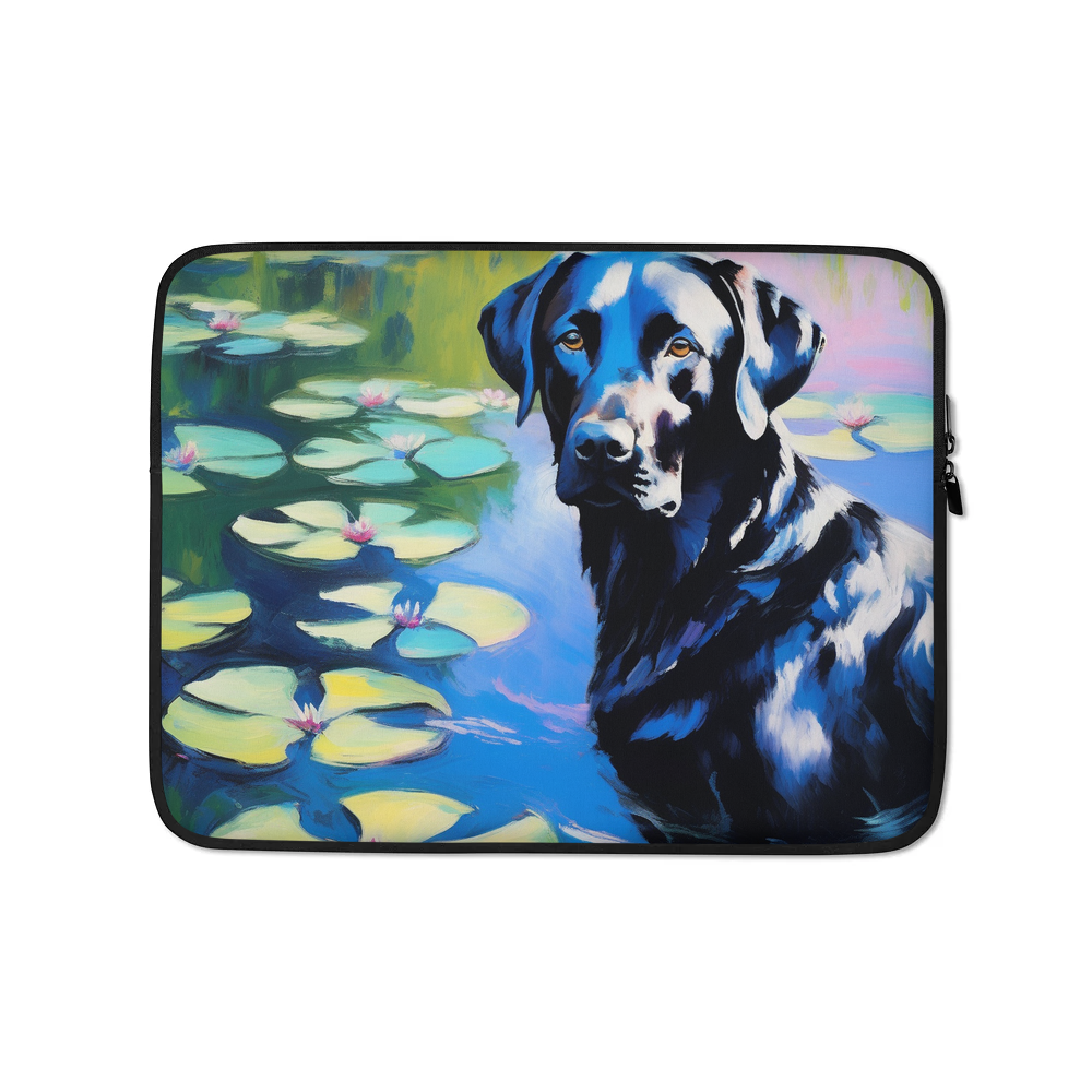 PugMug Custom Black Labrador Retriever Laptop Sleeve