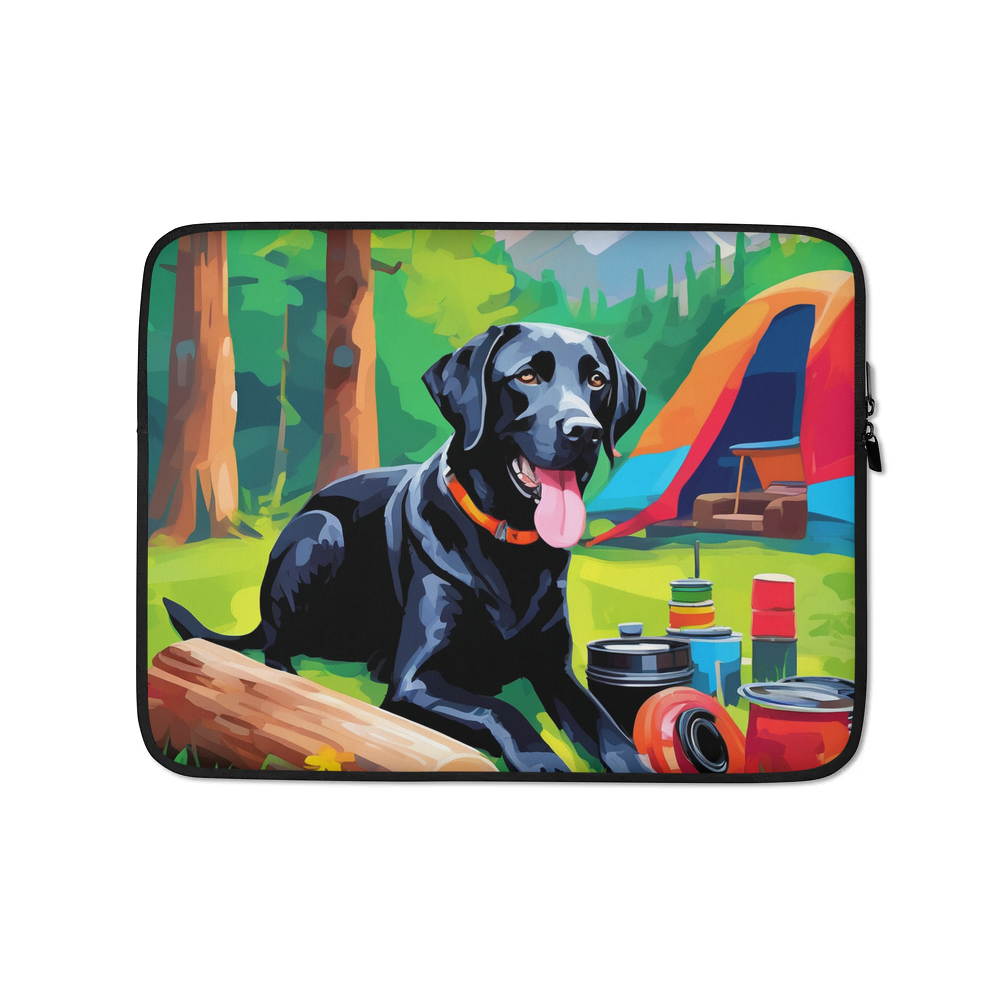 PugMug Custom Black Labrador Retriever Laptop Sleeve