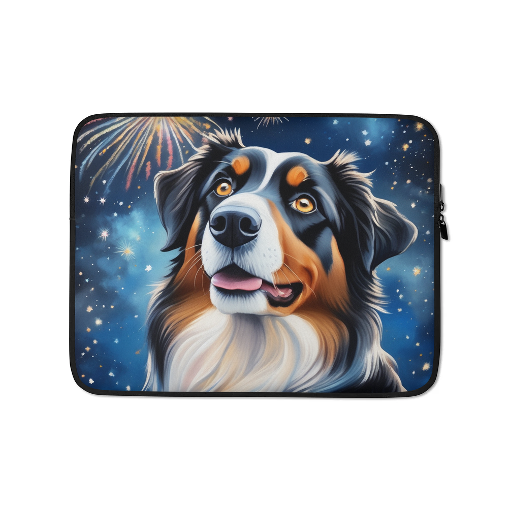 PugMug Custom Miniature American Shepherd Laptop Sleeve