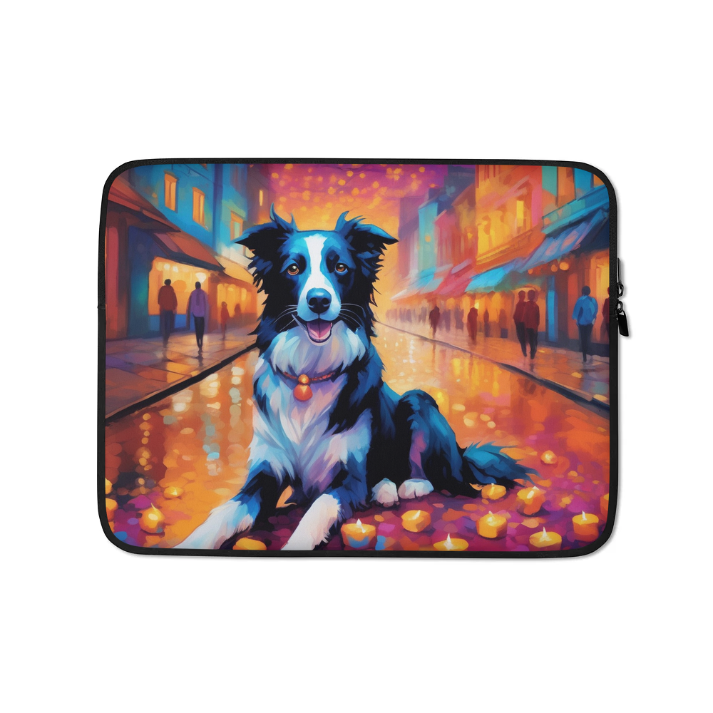 PugMug Custom Border Collie Laptop Sleeve