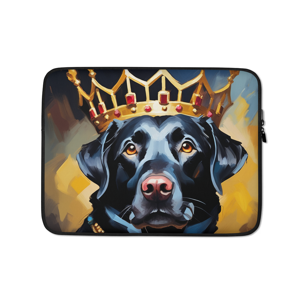 PugMug Custom Black Labrador Retriever Laptop Sleeve