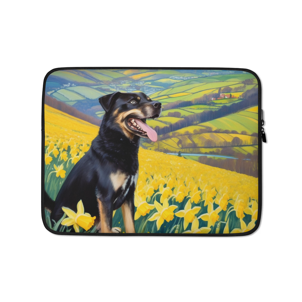 PugMug Custom Blue Laptop Sleeve