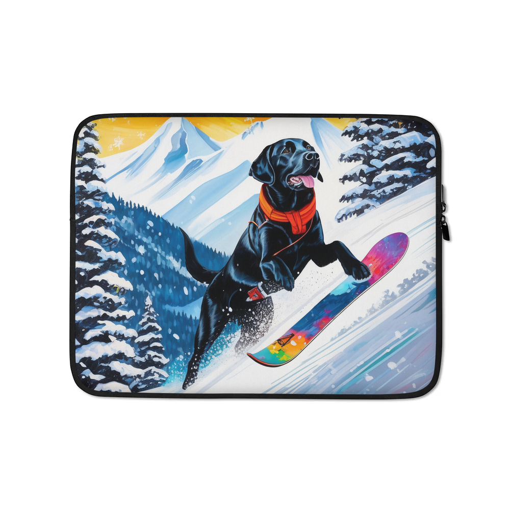 PugMug Custom Black Labrador Retriever Laptop Sleeve