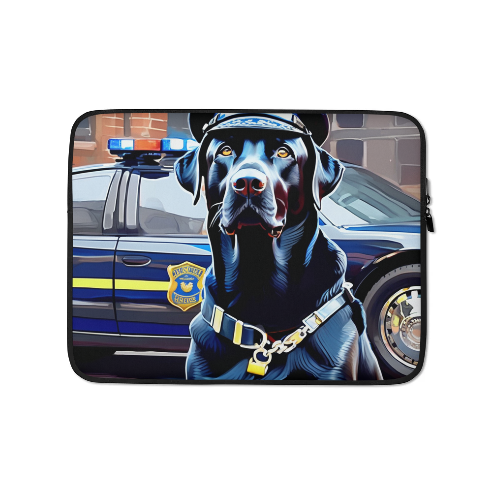 PugMug Custom Black Labrador Retriever Laptop Sleeve