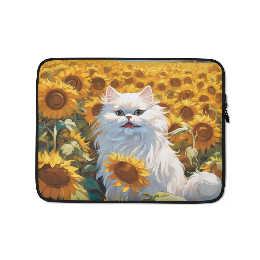 PugMug Custom White Persian Cat Laptop Sleeve