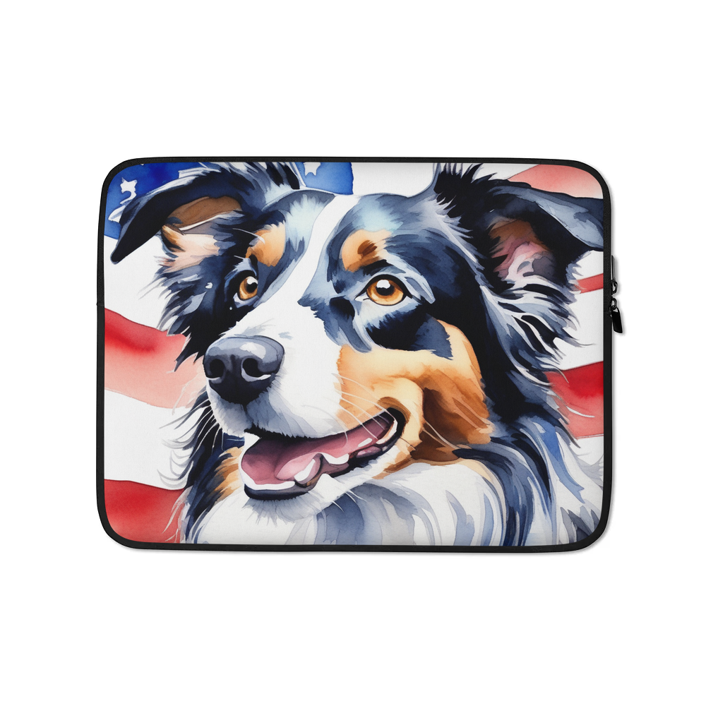 PugMug Custom Border Collie Laptop Sleeve