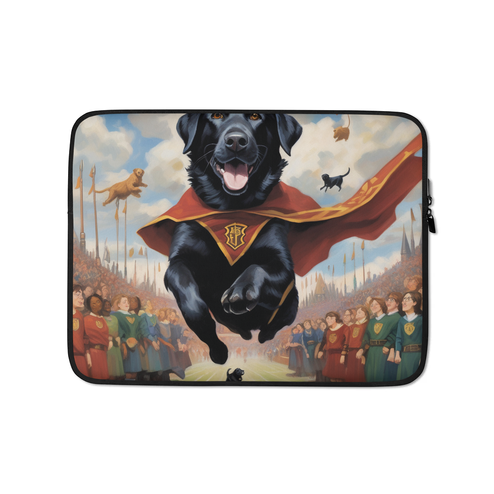 PugMug Custom Black Labrador Retriever Laptop Sleeve