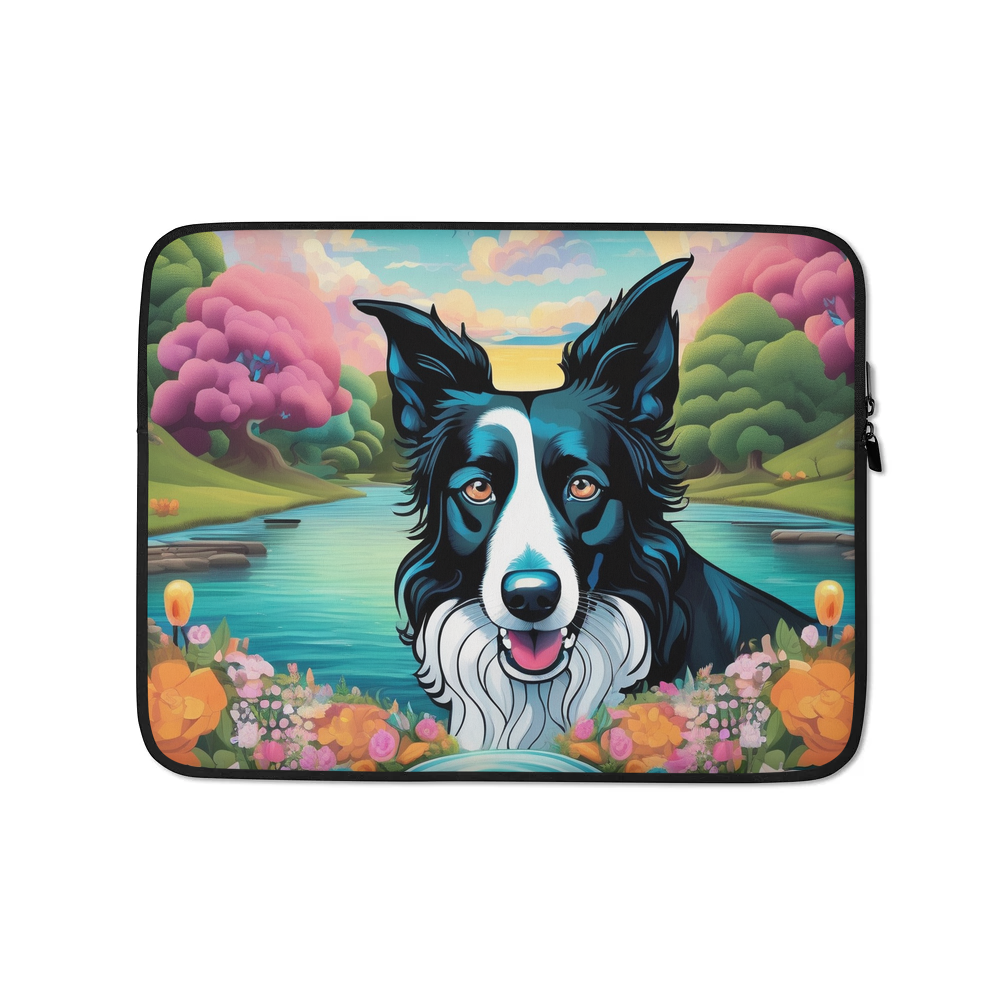PugMug Custom Border Collie Laptop Sleeve