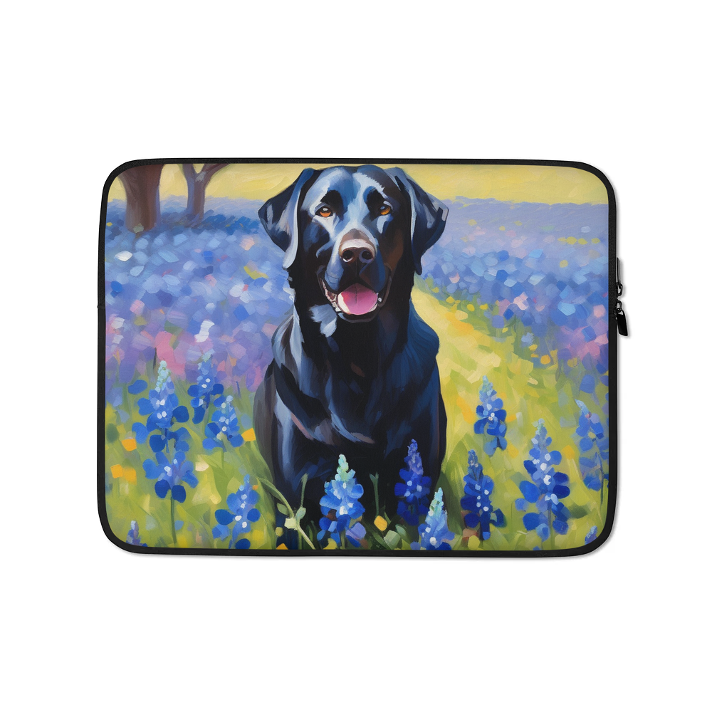 PugMug Custom Black Labrador Retriever Laptop Sleeve