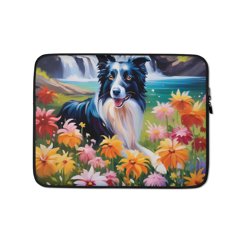 PugMug Custom Border Collie Laptop Sleeve