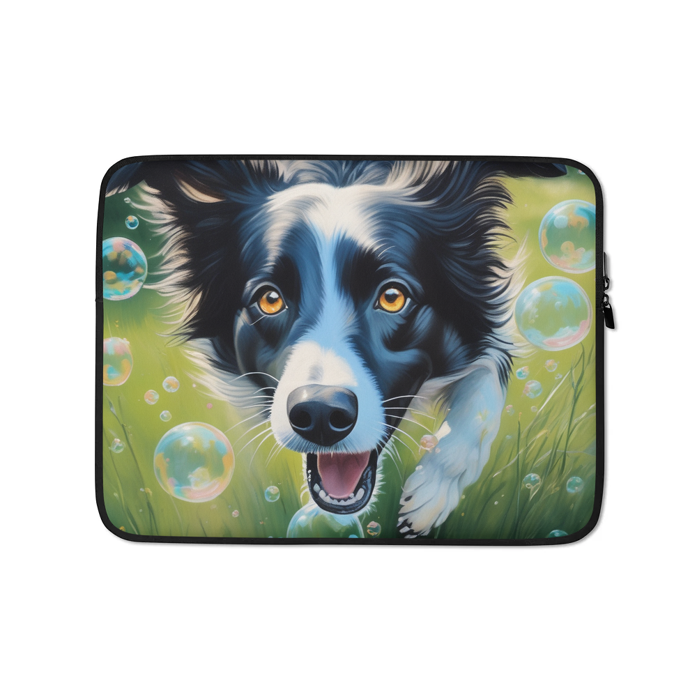 PugMug Custom Border Collie Laptop Sleeve