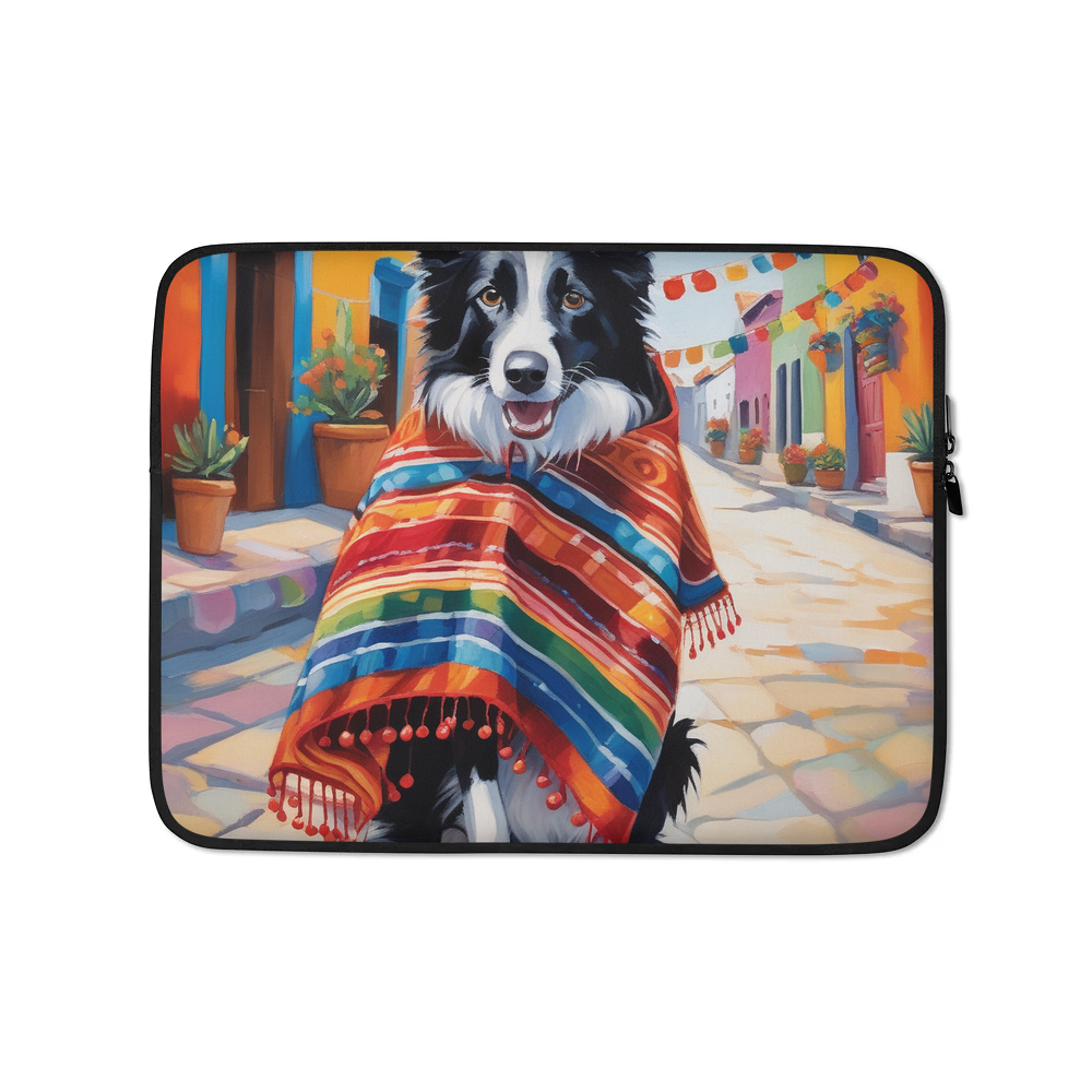 PugMug Custom Border Collie Laptop Sleeve