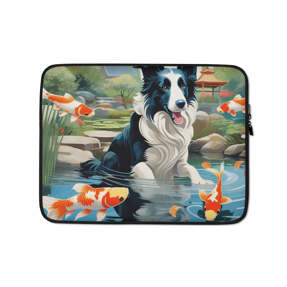 PugMug Custom Border Collie Laptop Sleeve