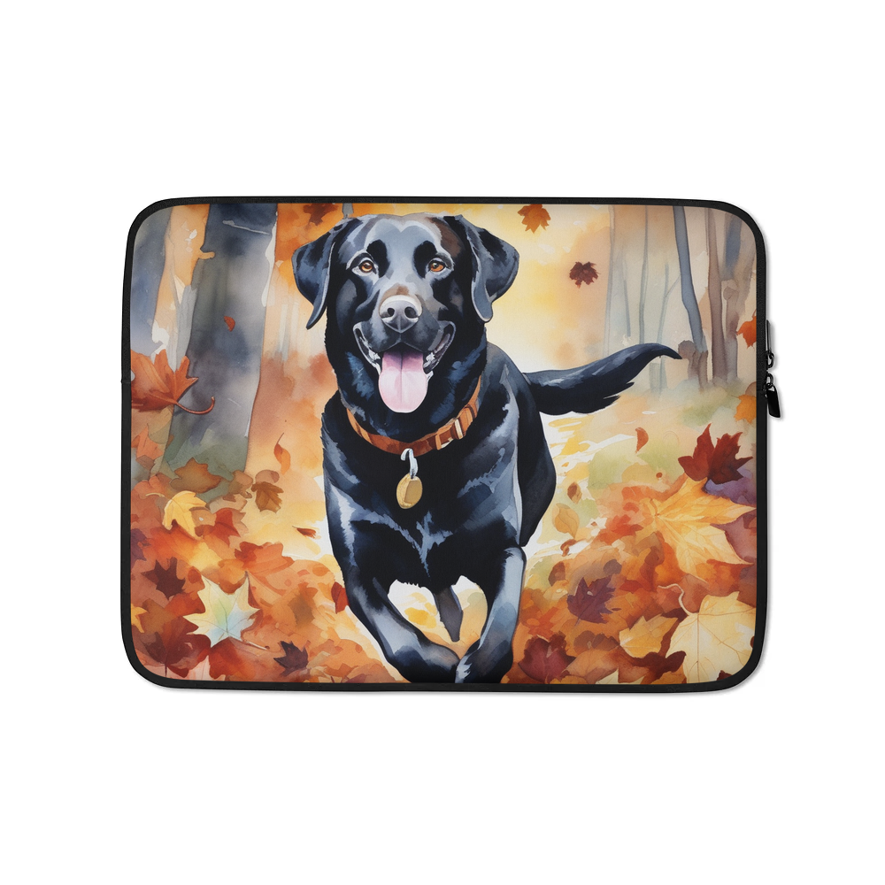 PugMug Custom Black Labrador Retriever Laptop Sleeve