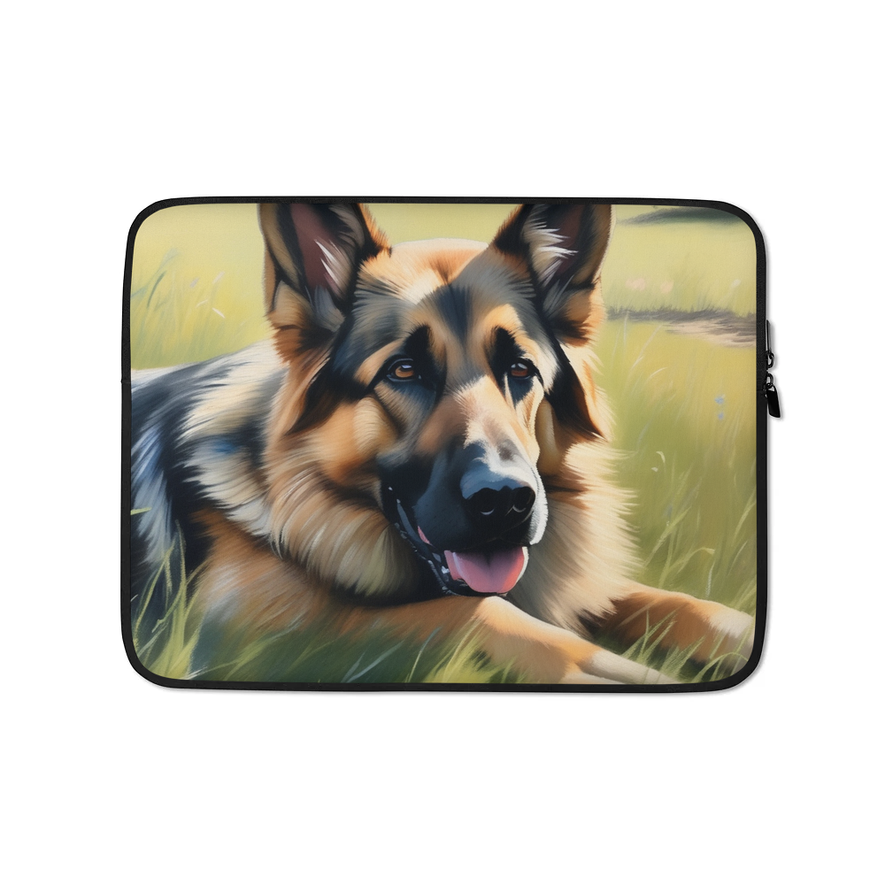PugMug Custom German Shepherd Dog Laptop Sleeve