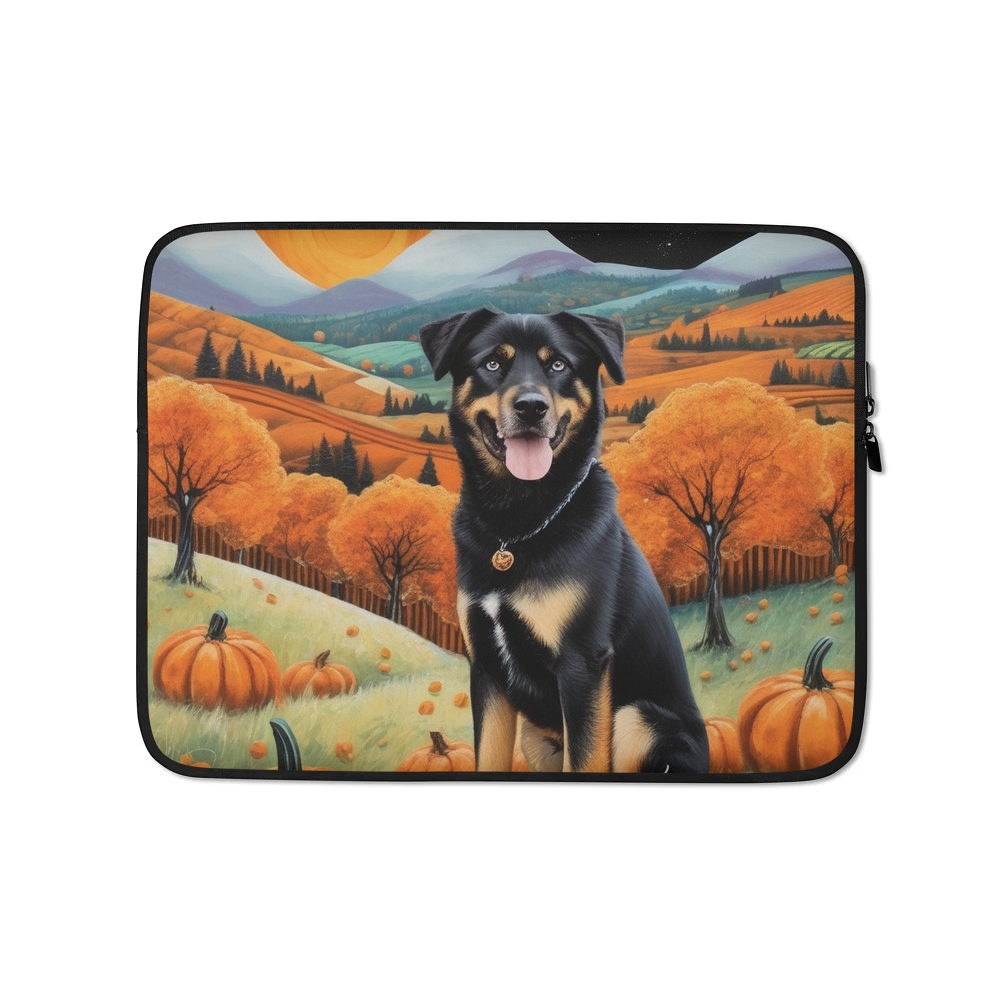 PugMug Custom Blue Laptop Sleeve
